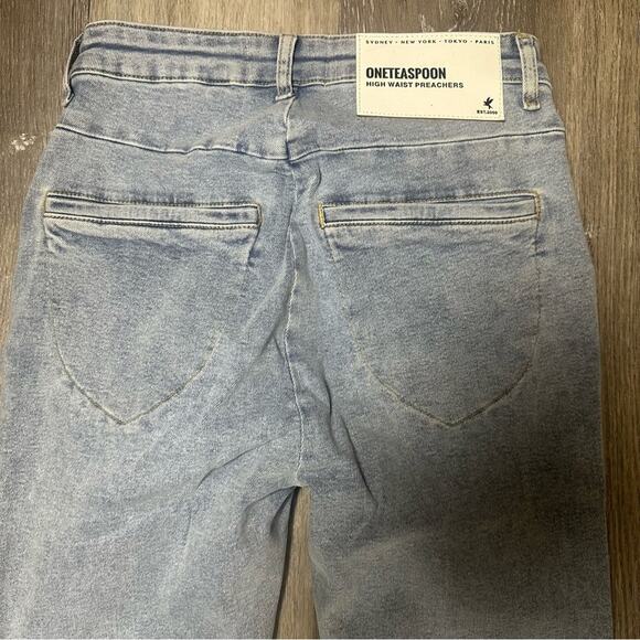 One Teaspoon High Waist Preachers Best Blue Jeans NEW - Picture 7 of 8